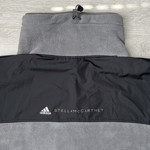 Adidas by Stella McCartney Black and Grey 1/4 Zip Fleece Jacket | EUC Size XL - Picture 11 of 11
